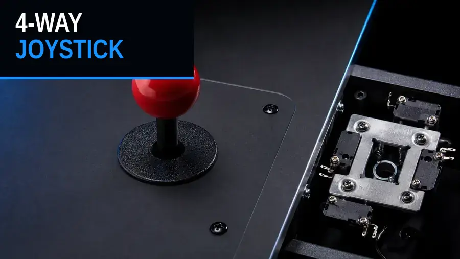 Sanwa 4-way joystick on a Phantom control panel
