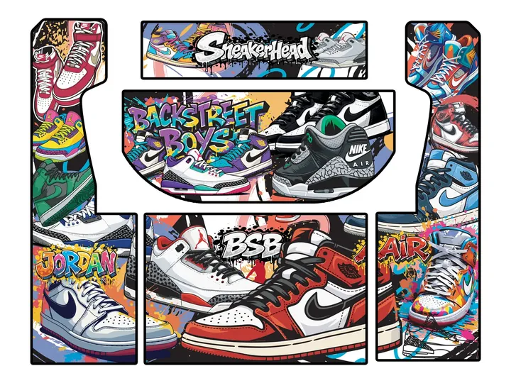 Flat artwork panels for AJ McLean