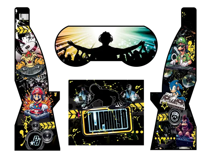 Flat artwork panels for DJ Pauly D