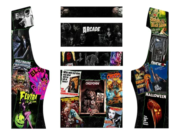 Flat artwork panels for Erick Rowan — Midnight Movies Arcade