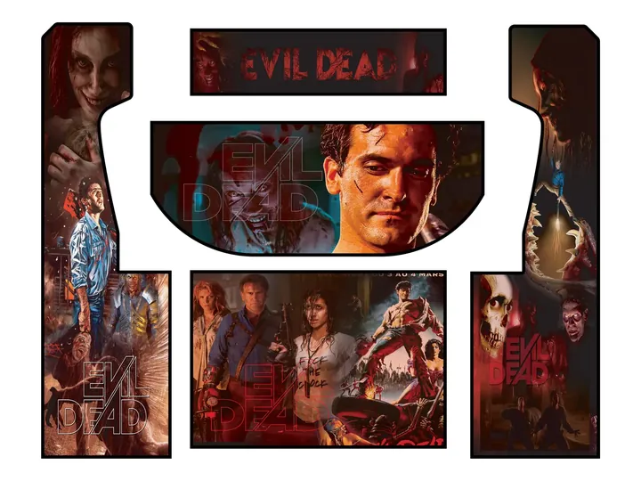 Flat artwork panels for Brian Cage — Evil Dead