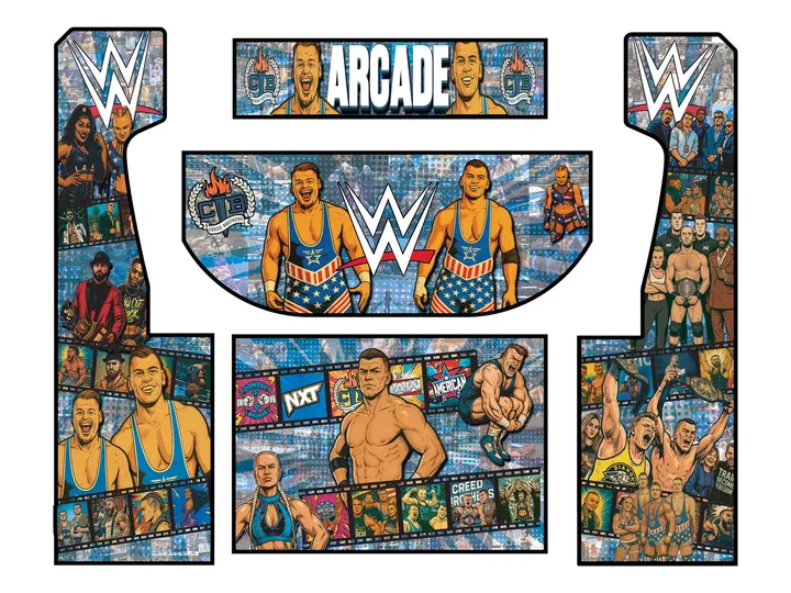 Flat artwork panels for Julius Creed