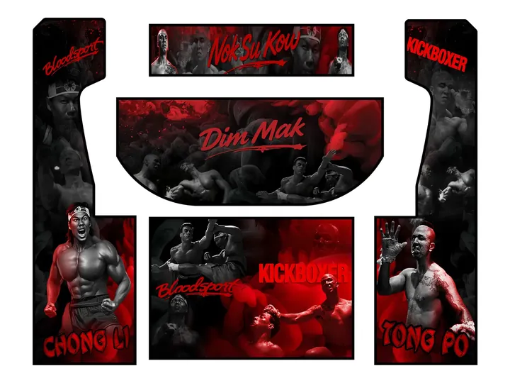 Flat artwork panels for Rusev — Nok Su Kow