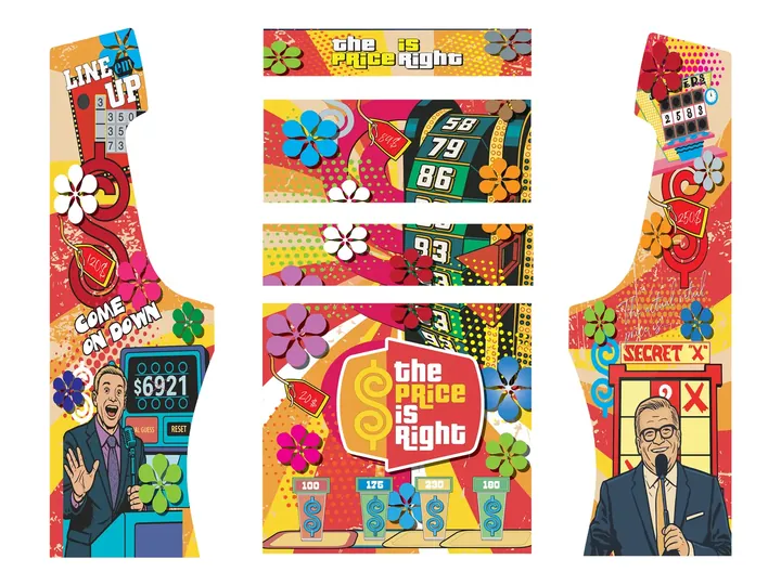 Flat artwork panels for The Price Is Right — The Price Is Right arcade