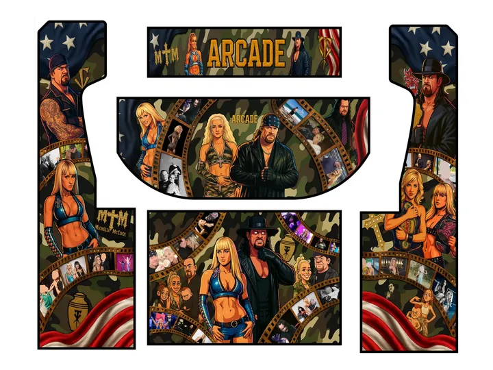 Flat artwork panels for Undertaker & Michelle McCool — The UnderGAMER