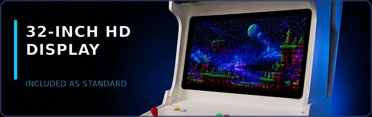 32-inch HD display — included as standard