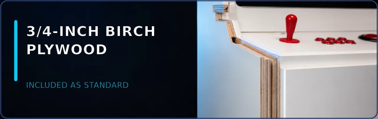 3/4-inch birch plywood — included as standard