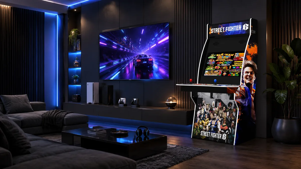 Phantom Evolution set up in a game room