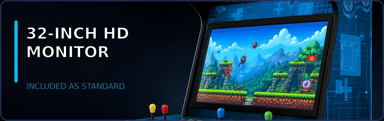 32-inch HD monitor — included as standard