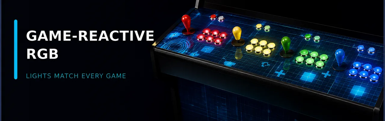 Game-reactive RGB buttons upgrade