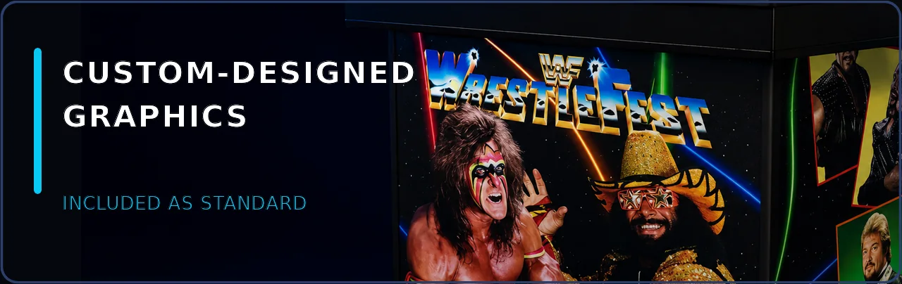 Custom-designed graphics — included as standard