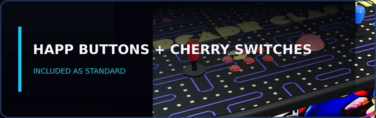 HAPP buttons + Cherry switches