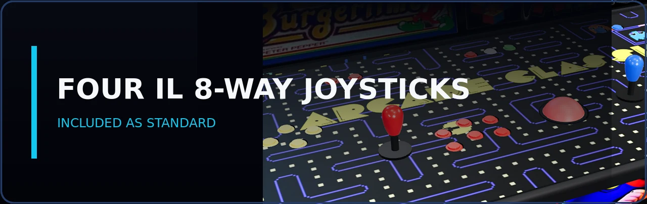 Four IL 8-way joysticks