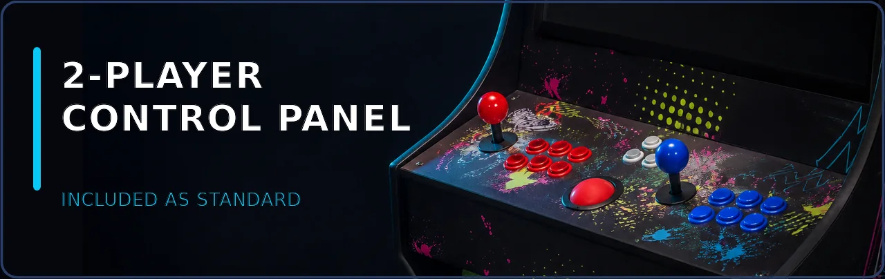 2-player control panel — included as standard