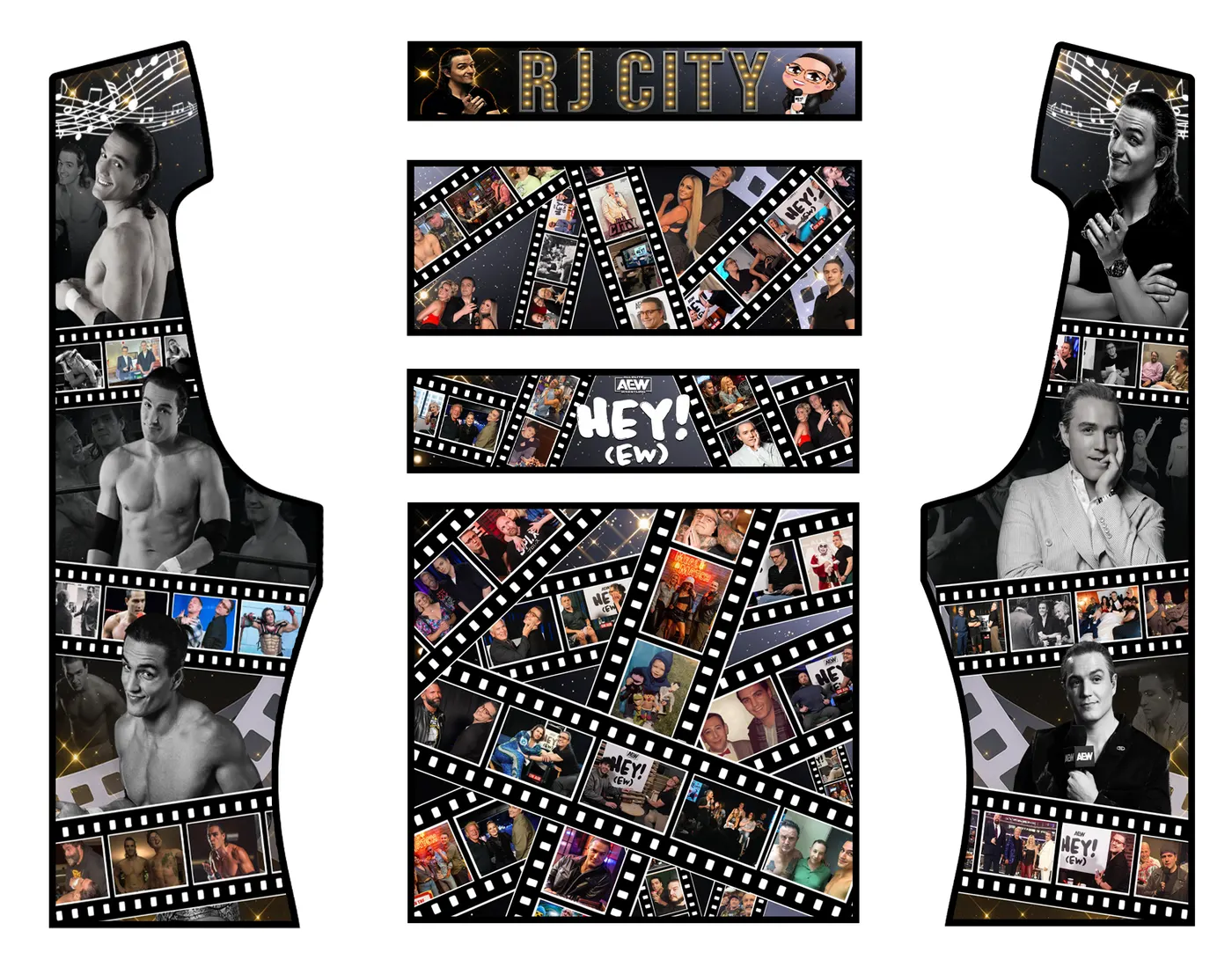 The custom wrap artwork for AEW EW!