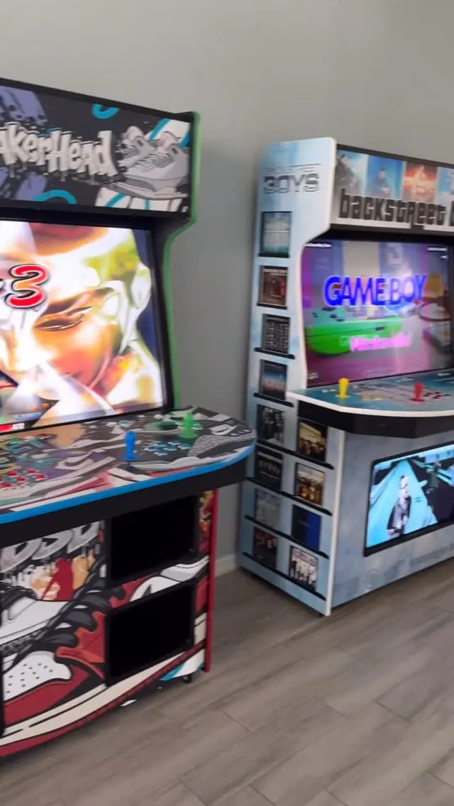 AJ McLean with AJ’s sneaker arcade