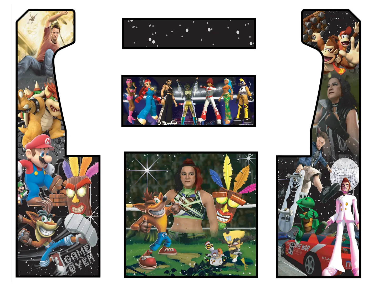 The custom wrap artwork for Bay-Cade