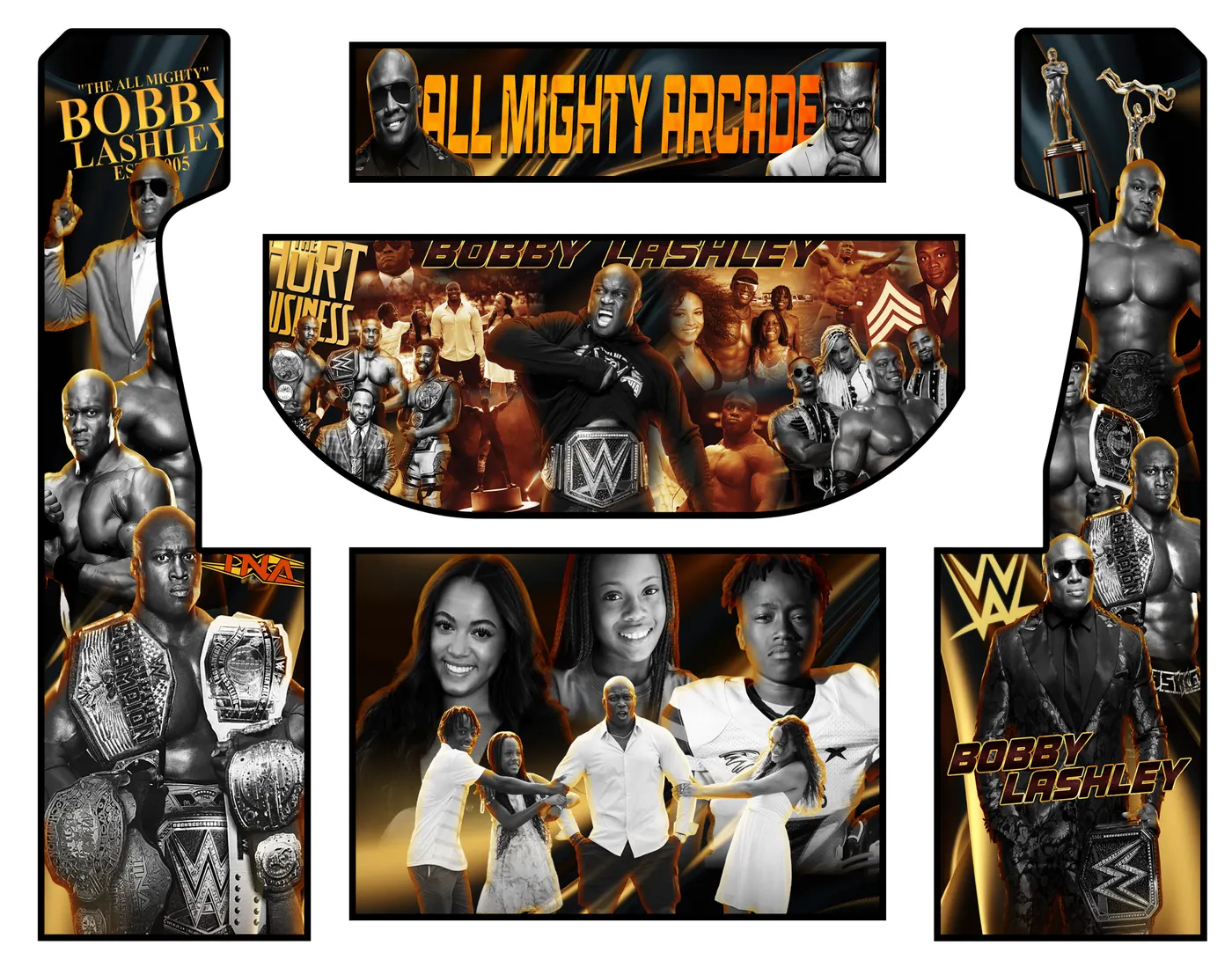 The custom wrap artwork for Bobby Lashley