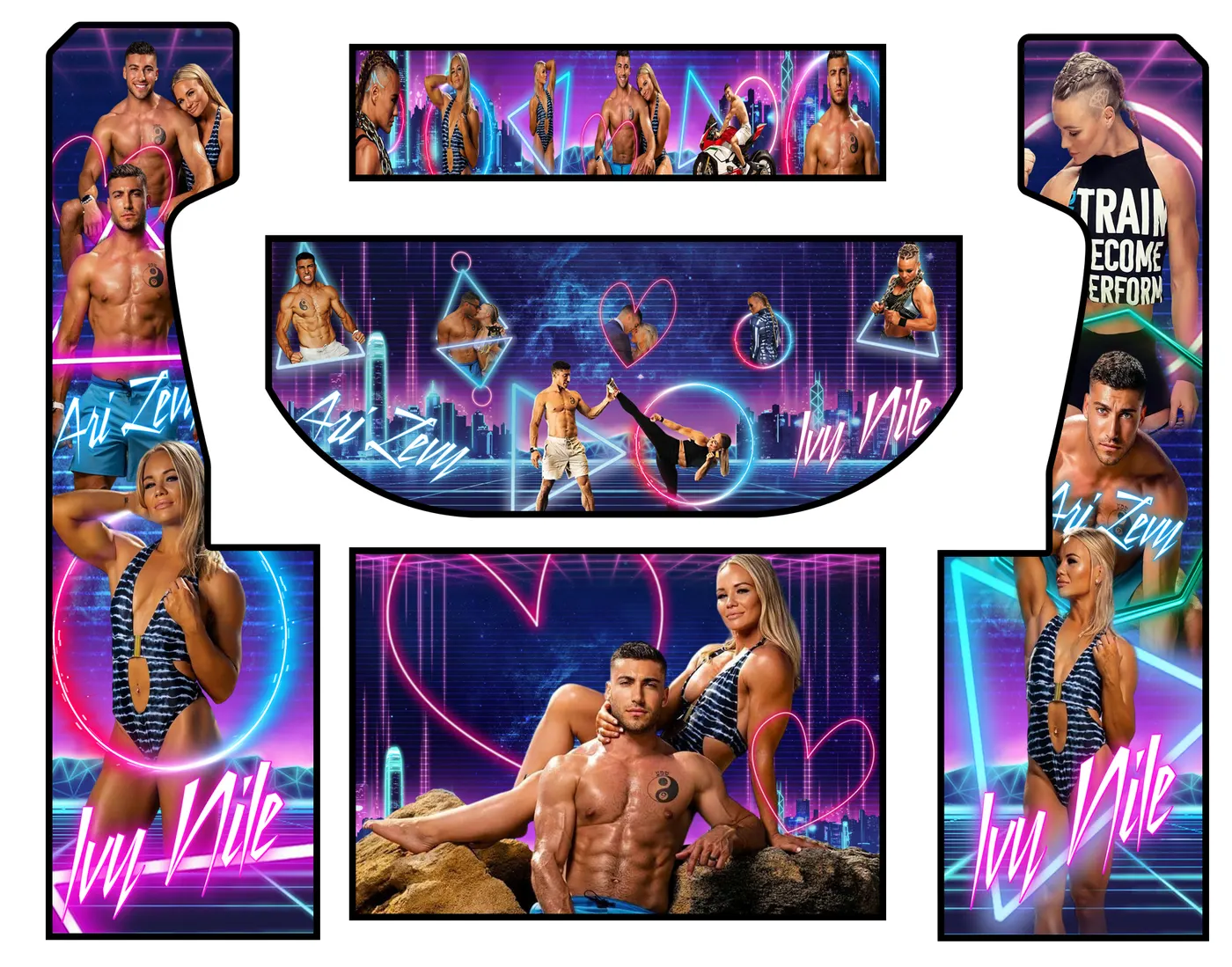 The custom wrap artwork for Ivy & Ari