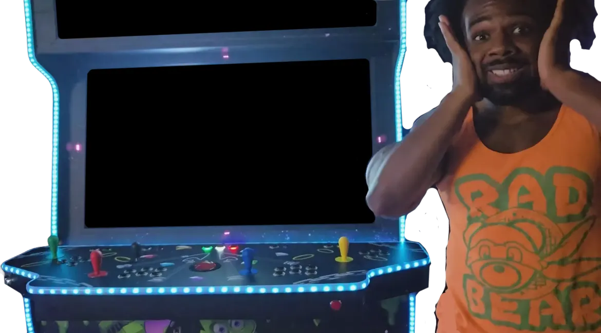 Xavier Woods with New Arcade DAAAAAAY