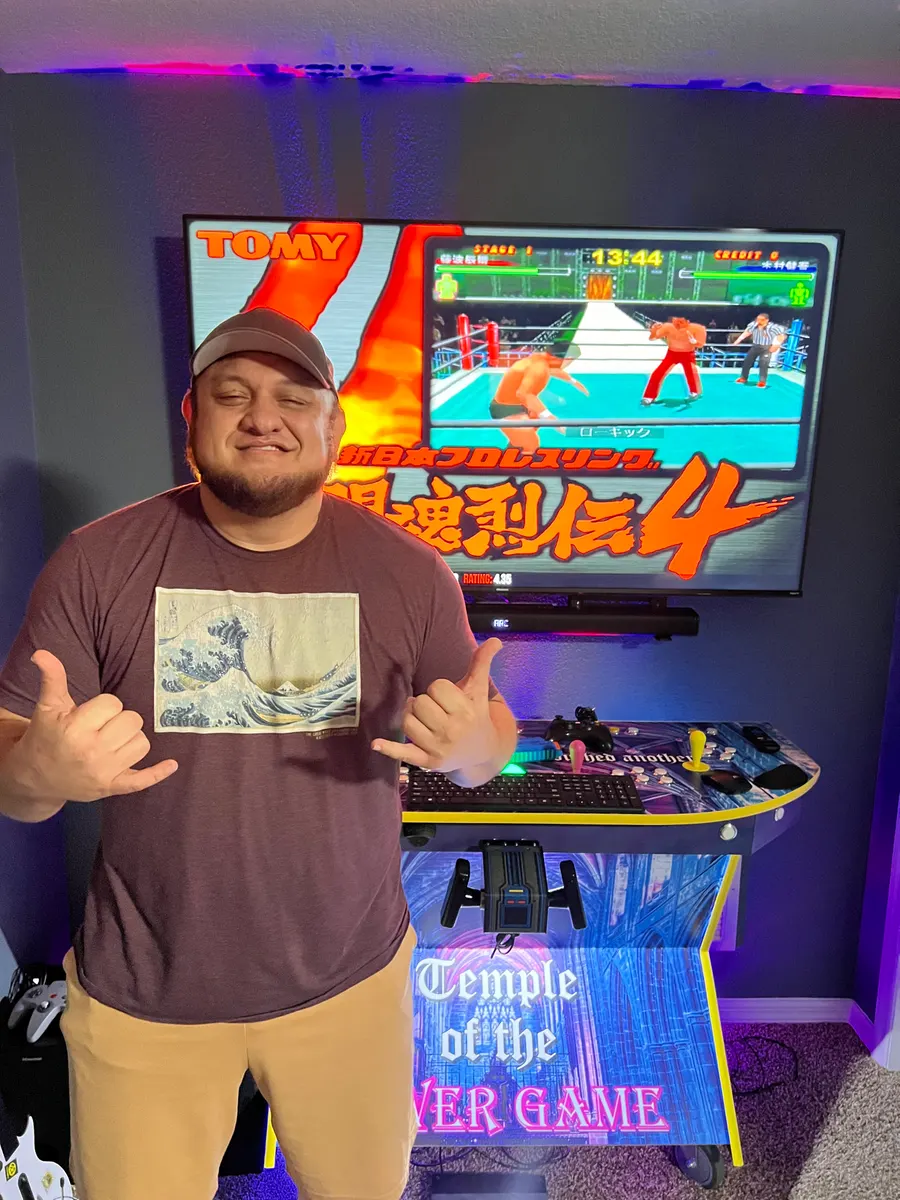 Samoa Joe with Samoa Joe