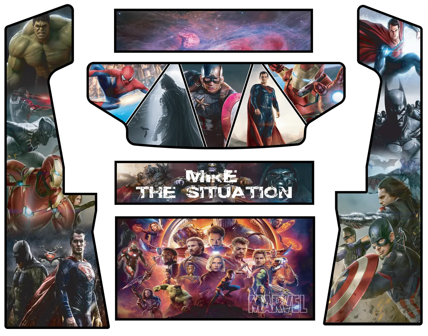 The custom wrap artwork for Situation Arcade
