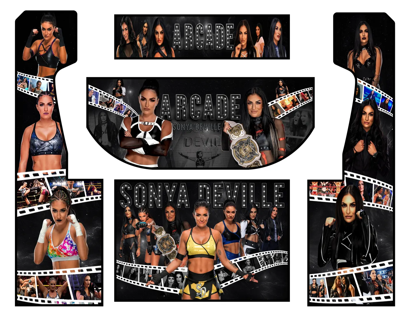 The custom wrap artwork for Sonya Deville
