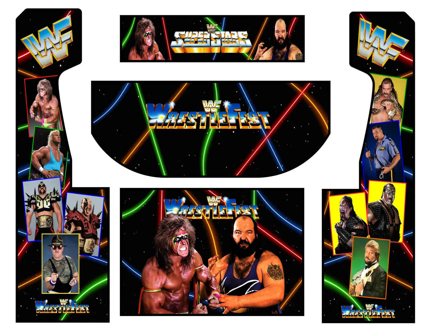 The custom wrap artwork for Tsunami Arcade